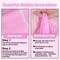 6 Pack 10 Ft Macaron Pink Foil Fringe Garland Metallic Tinsel Streamers Banner Wall Hanging Curtain Backdrop for Parade Floats, Christmas Day, Thanksgiving Day, Halloween, New Year Party Decoration